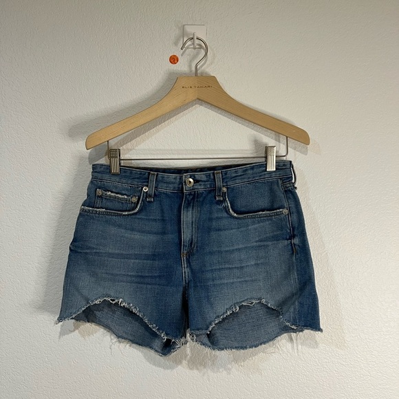 Rag & Bone Dre Low Rise Denim Shorts Bishop Women’s Sz 28 Cut-Offs Inseam 3.5” - Picture 1 of 8